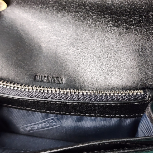 Coach Black Signature Tri-fold Wallet - Picture 8 of 9